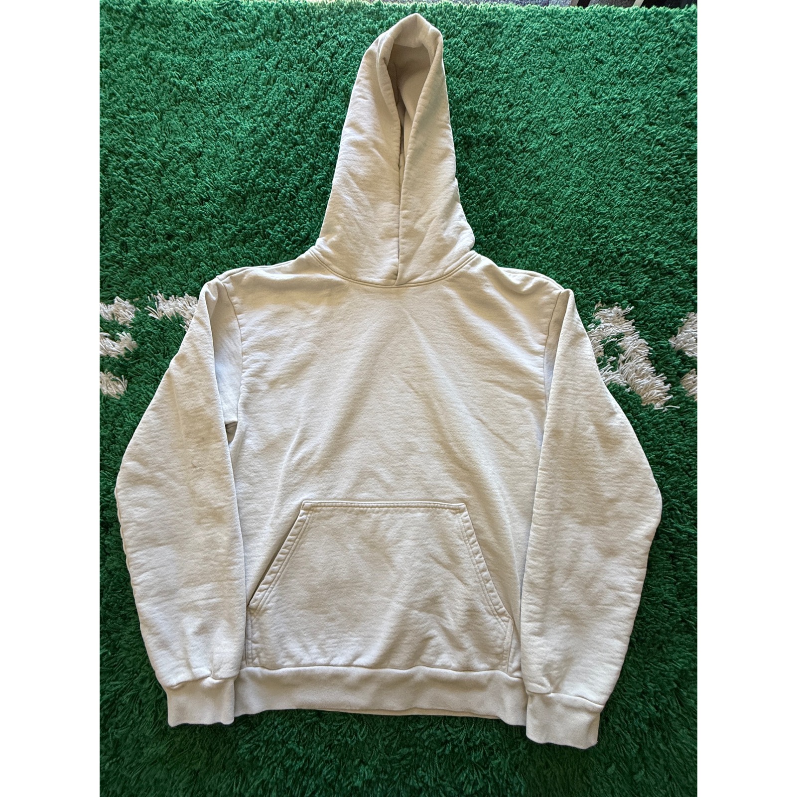 Talentless Hoodie Mens Medium White Good French Terry Pullover Kangaroo Pocket